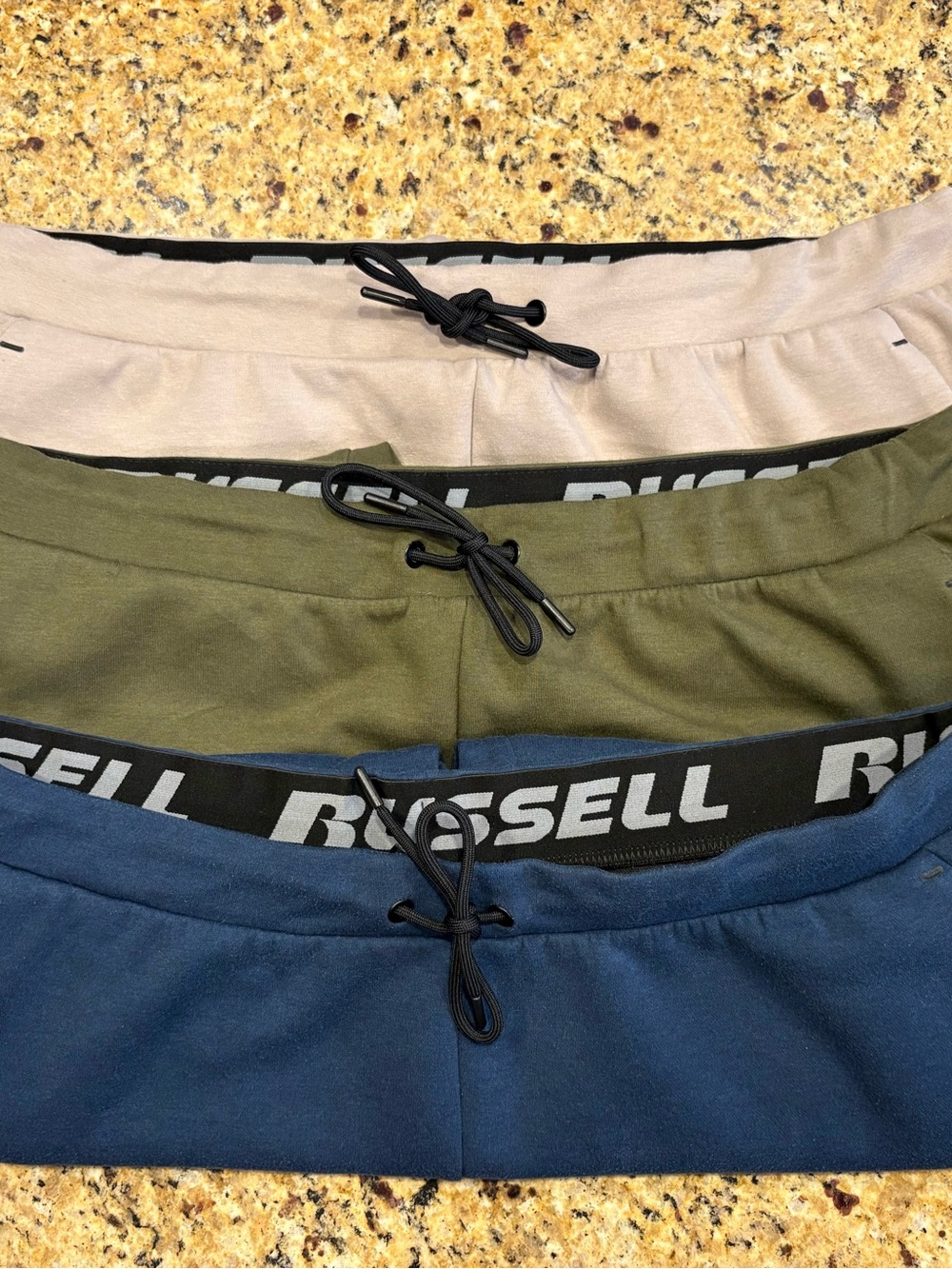 Men’s Russell Fusion Knit Joggers Size XXL Navy, Olive, Beige